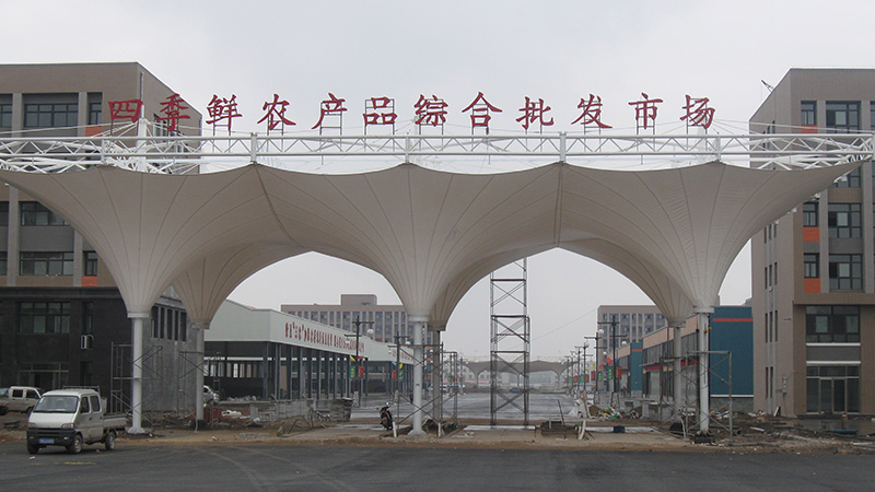 銀川四季鮮門膜結構工程